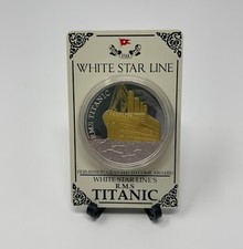 Titanic Ticket with Coin Display RMS Titanic Memorabilia Gifts Boarding Pass