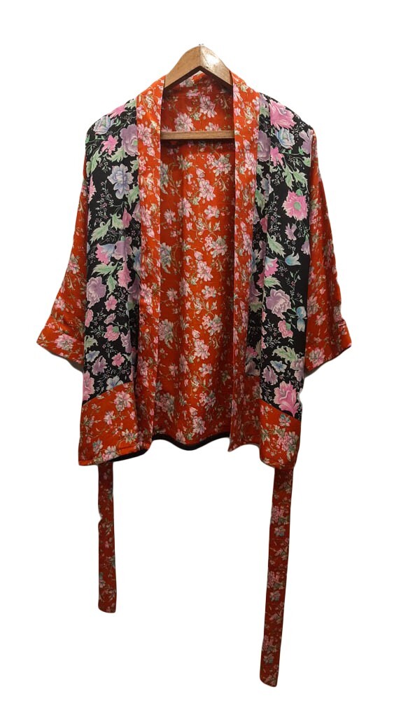 Pure Silk Shorts & Jacket Matching Set , Short Robe Duster & Knickers  STS1022