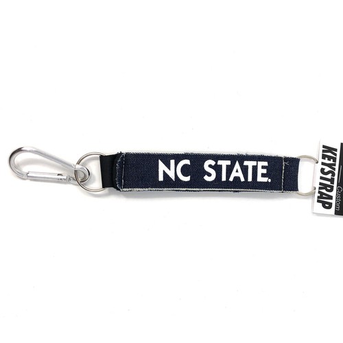 NC State North Carolina University Keychain Denim Wrist Strap Spirit Products - Picture 3 of 4