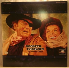 Laserdisc w * Rooster Cogburn * John Wayne Katharine Hepburn Anthony Zerbe LTRBX