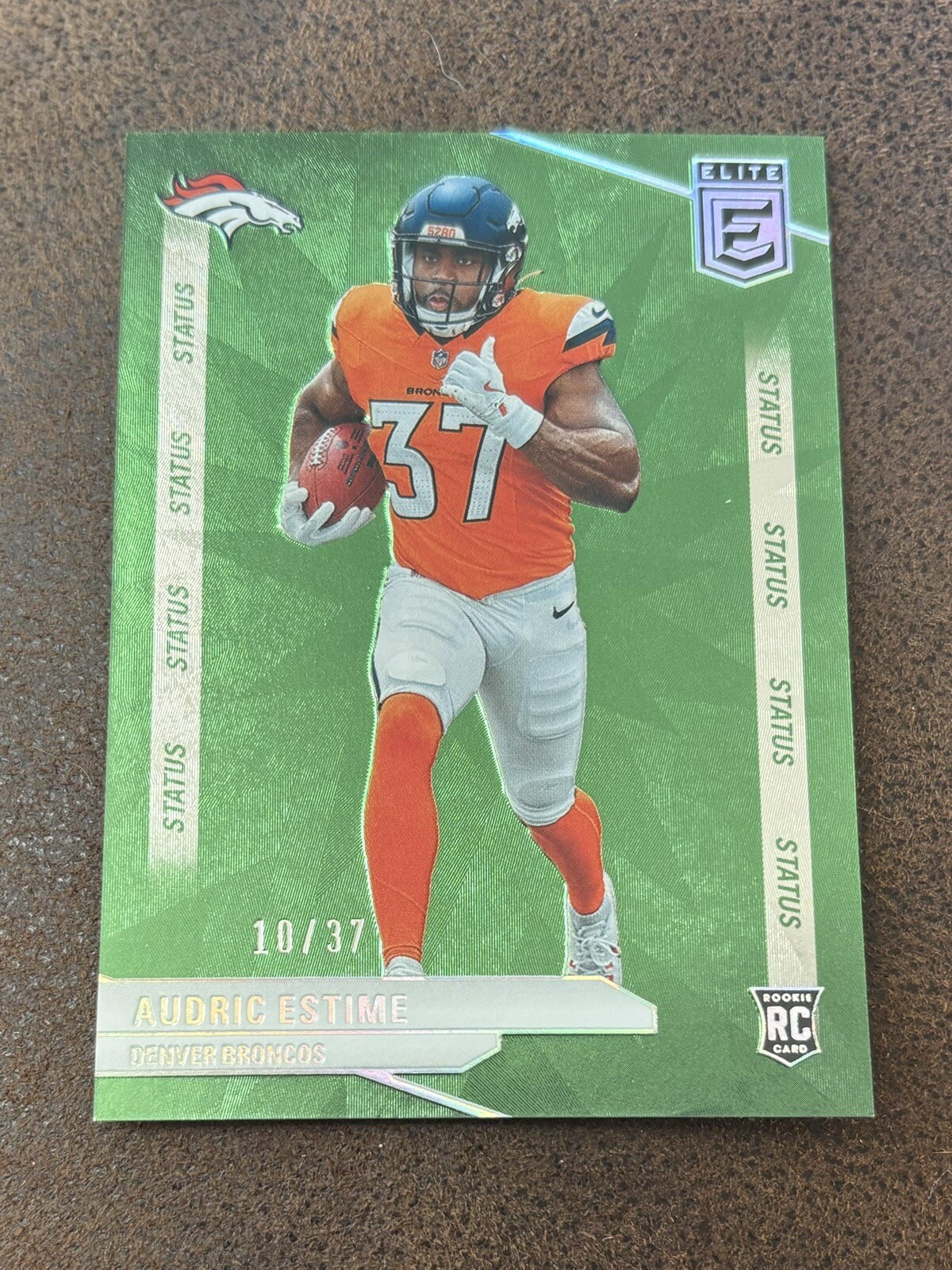 2024 Panini Donruss Elite #119 Audric Estime Green Status /37