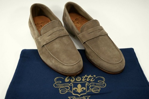 BOTTI scarpe uomo MOCASSINI sfoderati vera pelle CAMOSCIO estivi TAUPE P/E  2020 | eBay