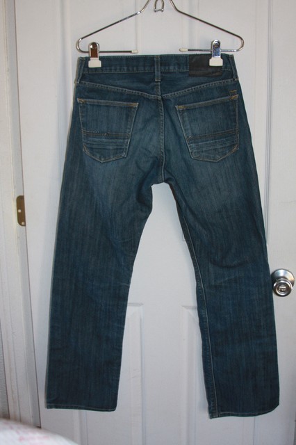 Denizen Blue Jeans Levis 218 Slim Straight Fit 30x30 Great Fade Lines Act. 29x29 | eBay