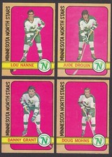 1972-73 O-Pee-Chee - North Stars Lot of 8 - #10, 47, 57, 75, 118, 138, 178