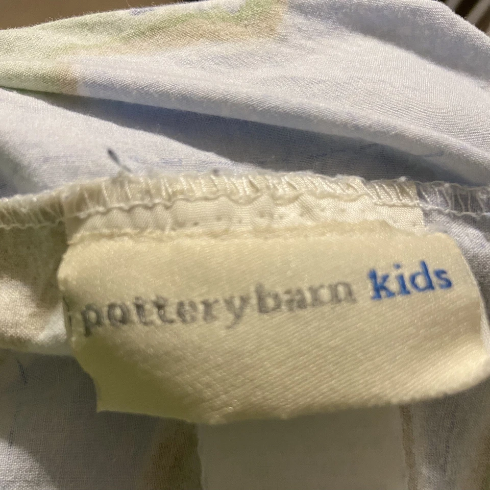 Juego de 3 piezas Pottery Barn tamaño doble jirafa pingüino veleros panda loro elefante Foto 3 de 3