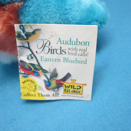 AUDUBON BIRDS Eastern Bluebird Plush Wild Republic Quiet Bird Sound NWT - Picture 3 of 5