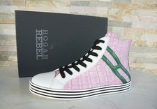 HOGAN Rebel EU 36 Sneakers Alte Multicolore NUOVE Ex Prezzo Consigliato 320€