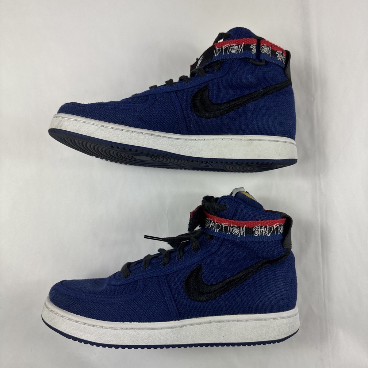 Nike Stussy x Vandal High Deep Royal Blue Sneakers Sz Youth