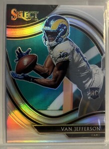 Van Jefferson 2020 Select Silver Prizm Rookie Card #371 Los Angeles Rams