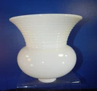 Vintage Deco Milk Glass Lamp Shade. 2 3/8" Fitter 8" Diameter 7 3/8" Tall Bell