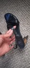 Stuart Weitzman Size 9 Leather Strap buckled slingback two toned heel — photo 3