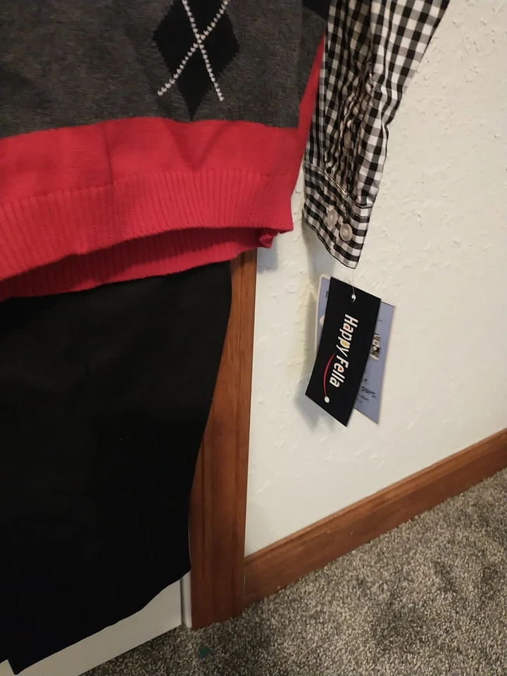 Nuevo con etiquetas Suéter Chaleco 4T Niños Pequeños Conjunto Iglesia Escuela Boda Foto 4 de 4