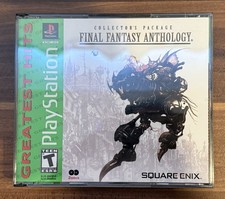 ebay® Auktion 389920042874 | Final Fantasy Anthology Greatest Hits (Sony PlayStation 1, 1999) CiB Tested Mint Thumbnail of ebay® auction 389920042874 | Final Fantasy Anthology Greatest Hits (Sony PlayStation 1, 1999) CiB Tested Mint