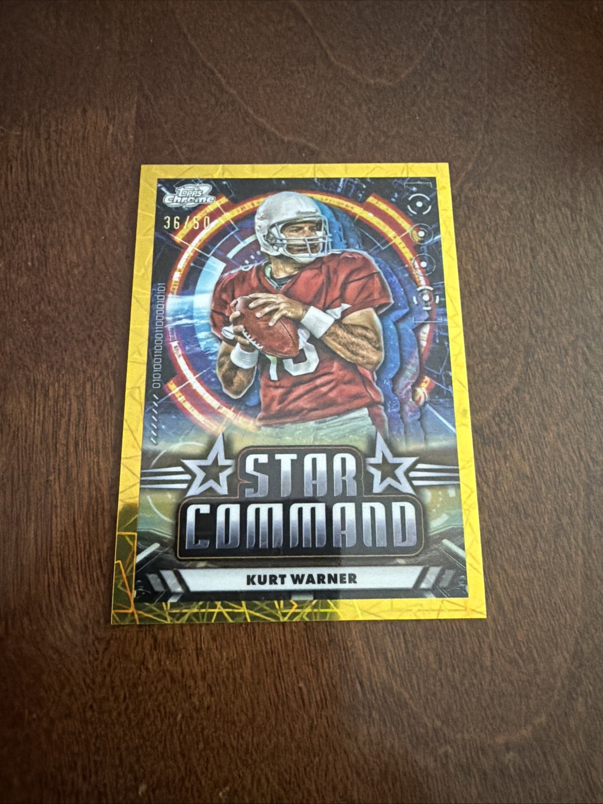 2024 Topps Chrome Cosmic #SC-1 Kurt Warner Gold Galactic Star Command /50