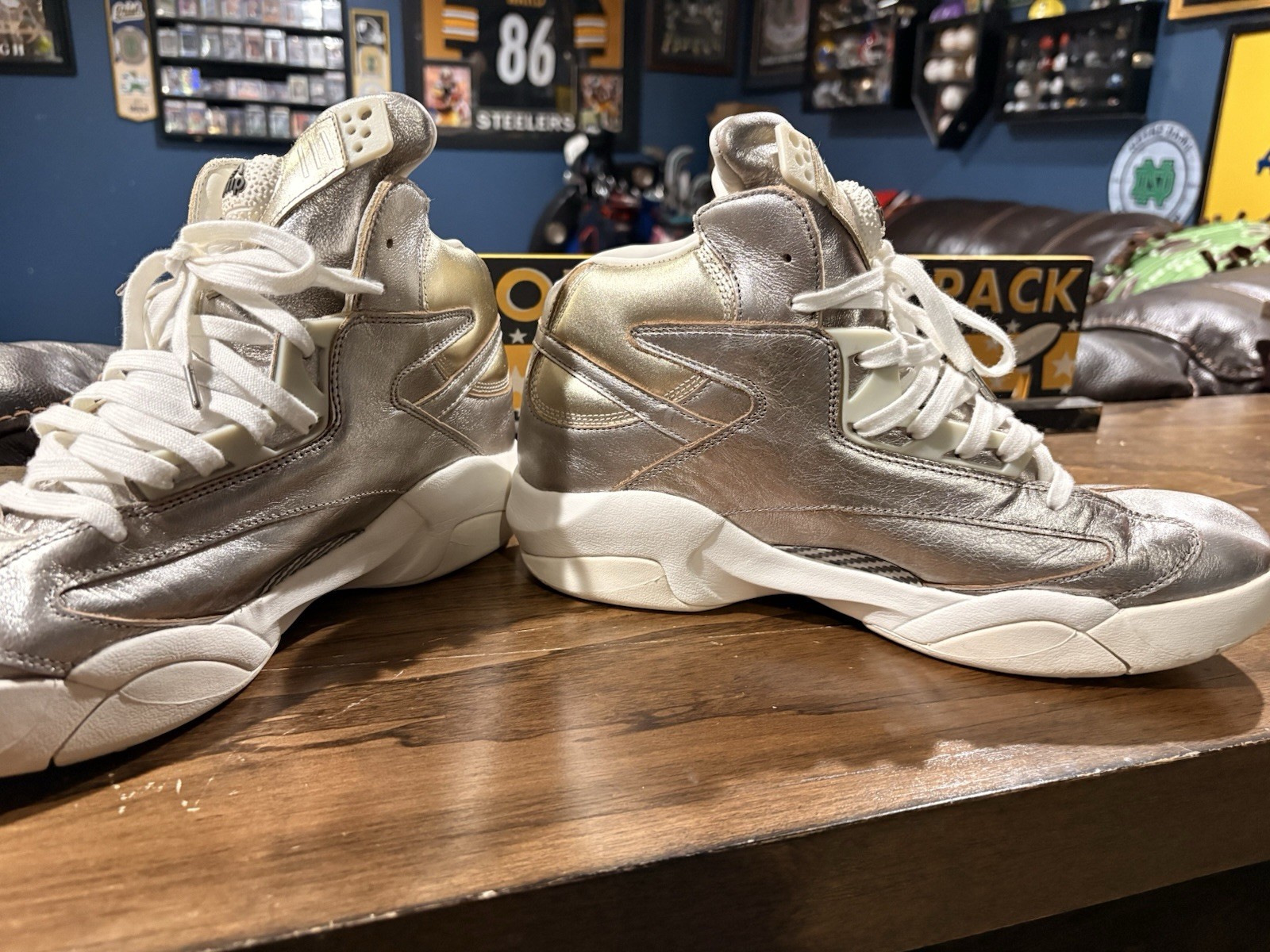 Reebok The Pump Shaq Silver Men’s Basketball Shoes thumbnail 4