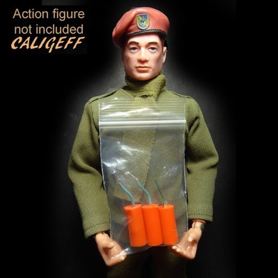 Vintage 1960s-70s GI Joe Sabotage, etc ~ Early Issue TNT Dynamite Sticks
