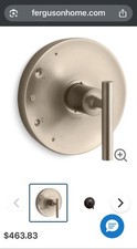 KOHLER TS14423-4-BV Purist Rite-Temp Valve Trim Lever Handle Brushed Bronze
