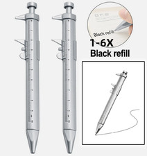 1-6x Multifunction Gel Ink Pen with Vernier Caliper 1.0mm Roller Ball Writing