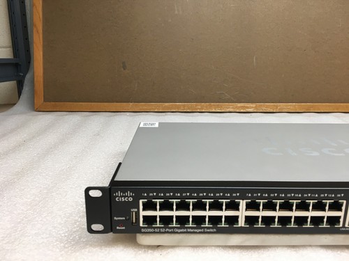 Cisco 52 Ports Rack Mountable Ethernet SFP Switch SG350-52-K9 With Rack Ears - Afbeelding 2 van 10