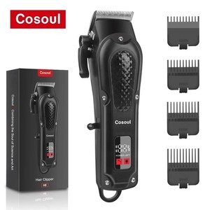 Clipper Cosoul cheveux compact Taille Trimmer cheveux électrique LED Affichage
