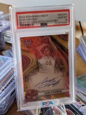 2024-25 TOPPS BOWMAN U BEST AUDI CROOKS BEST OF 2024 AUTO #B24AC PSA 10 Gold /50