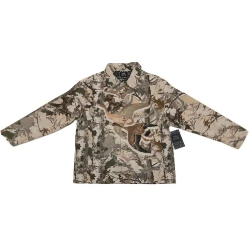 Rebel Vengeance Tapestry Jacket Mens Large Camo Duck Print Button Up Shirt NWT image 3