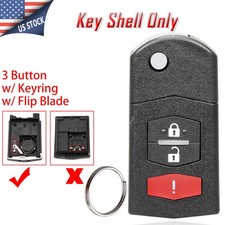 For 2006 2007 2008 2009 2010 2011 2012 Mazda 5 Remote Flip Key Fob Shell Case 3b