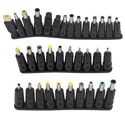 Shutao 34Pcs Universal 5.5mm x 2.1mm DC AC Connector Power Adapter Tips Black 