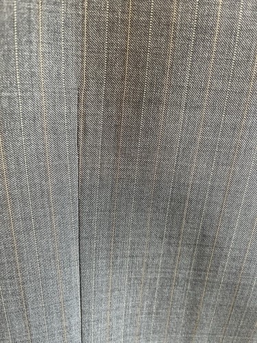 Hart Schaffner Marx Gold Trumpeter Mens Charcoal Stripe 2 Btn Wool Suit 50L USA - Picture 6 of 21