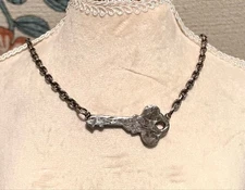 Agete Import Line Key Necklace Vintage Antique Style Unbranded Used From Japan