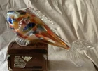Vintage Rare 8” Long Murano Art Glass Colorful Fish - Hand Blown Glass