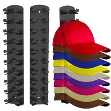 Hat Organizer for Baseball Caps 2Pack, Hat Rack for Wall with Strong Adhesive...