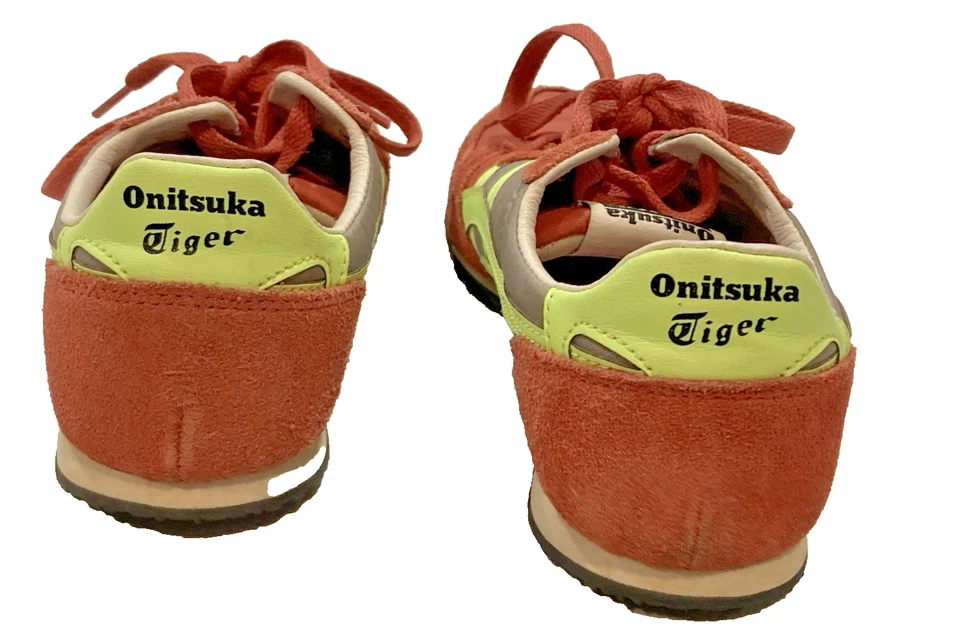 Tênis Onitsuka Tiger UNISEX Serrano tamanho 5.5 cano baixo com cadarço tijolo vermelho/verde - Imagem 3 de 4