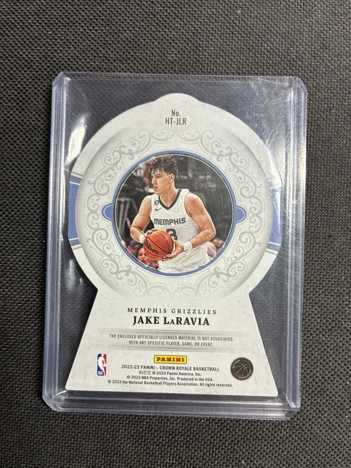 2022-23 Crown Royale Heirs to the Throne Jake LaRavia 3 Color Patch Rookie #/25 - Image 2 of 2