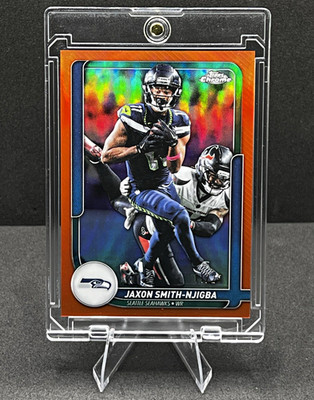 2026 Topps Chrome Jaxon Smith-Njigba Seahawks Orange Parallel Refrac TFCC-71 /25
