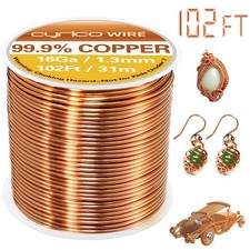 T2 Pure Copper Round Wire 0.2mm to 5mm Dia Solid Bare VARIOUS LENGTHS AVAILABLE