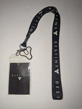 Destiny  Lanyard Black PS4 PS3 Xbox One Xbox 360 ID Badge Rubber Dongle New 