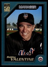 Bobby Valentine 2001 Topps #346 Mets MLB READ FREE SHIPPING AutographDen