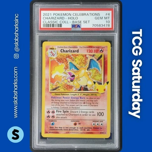 2021 POKEMON SWSH CELEBRATIONS CLASSIC COLLECTION #4/102 CHARIZARD PSA 10