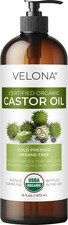 Aceite De Ricino Natural Organico 16 oz Organic Pure Castor Oil Cold Pressed USA