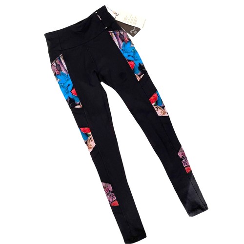 CALIA Essential Mesh Leggings by Carrie Underwood Black Floral Pockets Women XS - Picture 11 of 11