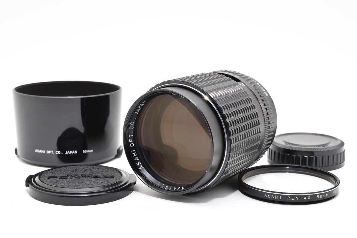 PENTAX smc Pentax 135mm F2.5 MF lens for K mount w/Hood [Near Mint