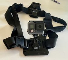 GoPro Hero HWHM1 Waterproof Action Camera w/ Chest Mount Straps As Is. Untested.