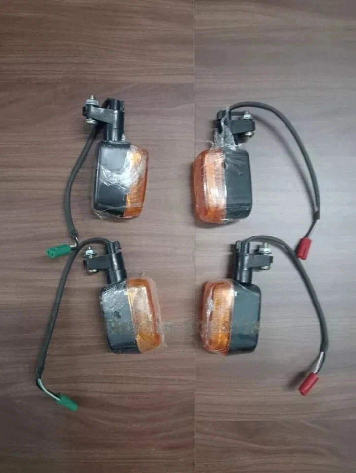 Front & Rear Blinker Turn Signal Indicators Set For Royal Enfield Himalayan 411 - Image 3 of 4