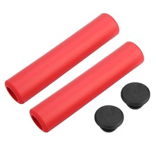 Red 1 Pair Bicycle Handlebar Grips Anti Skid Shock Proof Silicone Bike Grip BA