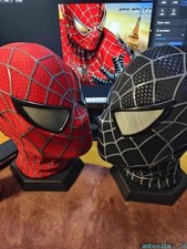 Tobey Spiderman Maguire Hood Mask Headwear Adult Wearable Red/BL Gift US Spot