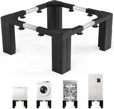 sugitek Universal 29″ W Black 12″ Laundry Pedestal – 1100 lb Washer Dryer Stand