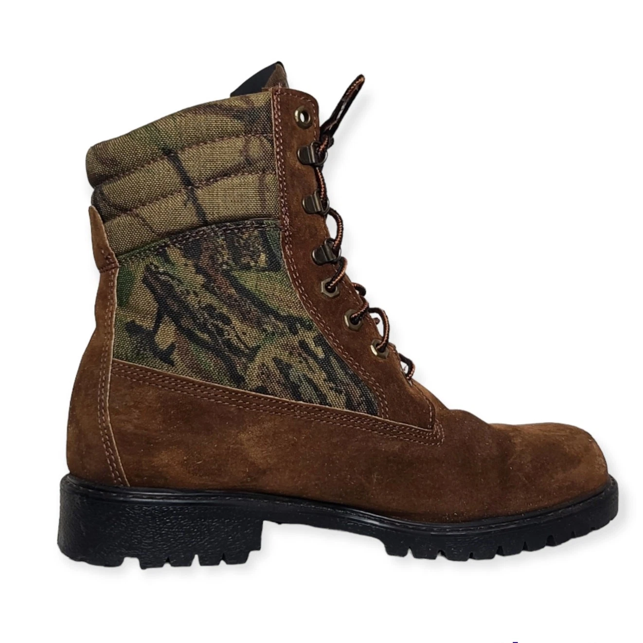 Coleman Camo Thinsulate Boots Outdoor Oil Resistant Made in USA Men's 8.5M