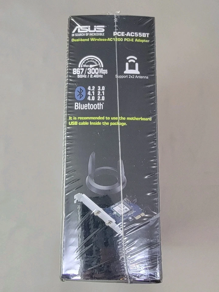 New Sealed ASUS PCE-AC55BT PCI-E Dual-Band AC1200 PC Wireless Wi-Fi Adapter - Image 4 of 4
