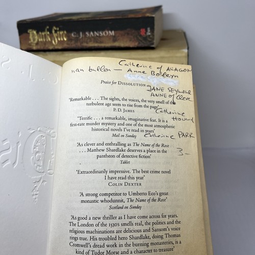 C J Sansom Matthew Shardlake Complete Book Series 1-7 Crime Fiction Dissolution - Picture 10 of 10